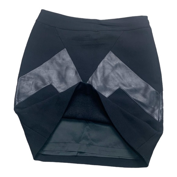 Per Se Carlisle wool leather pencil skirt . Sz 6 - Picture 3 of 5